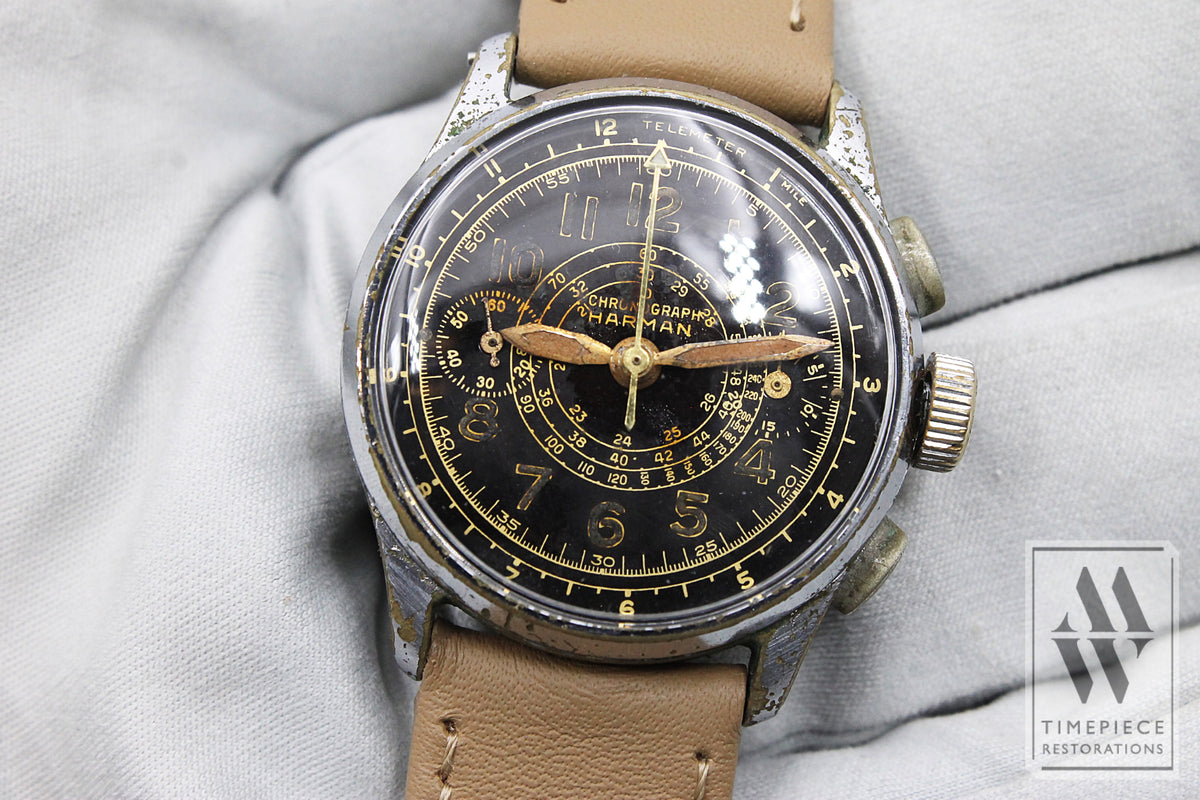 Harman Vintage 1940s Military Pilot Style Wristwatch - Valjoux Cal. 23 – MW  Timepiece Restorations