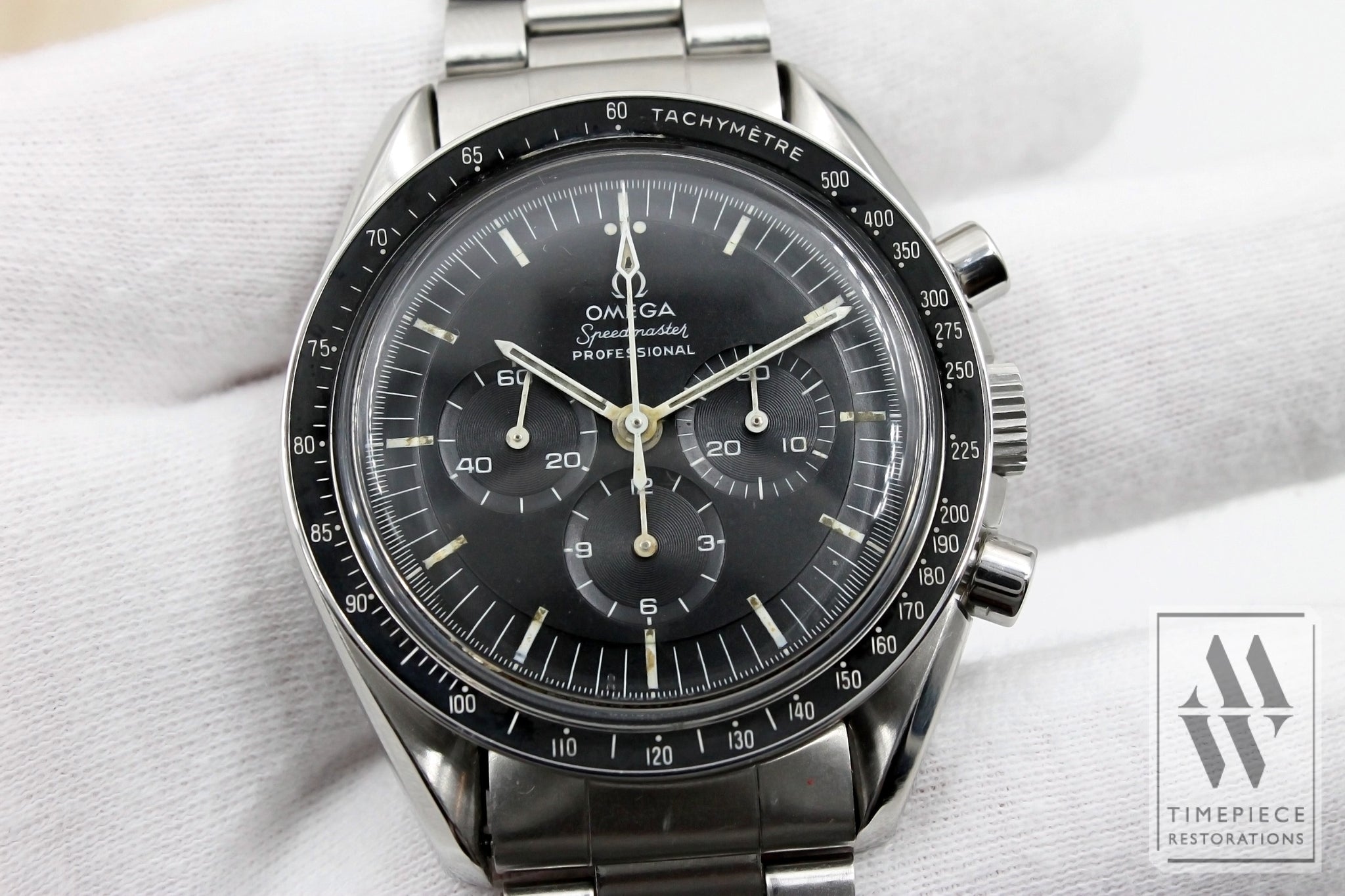 Omega Speedmaster 145022-69 St 1969 Transitional Pre-Moon Three Register Chronograph Watch - Cal.