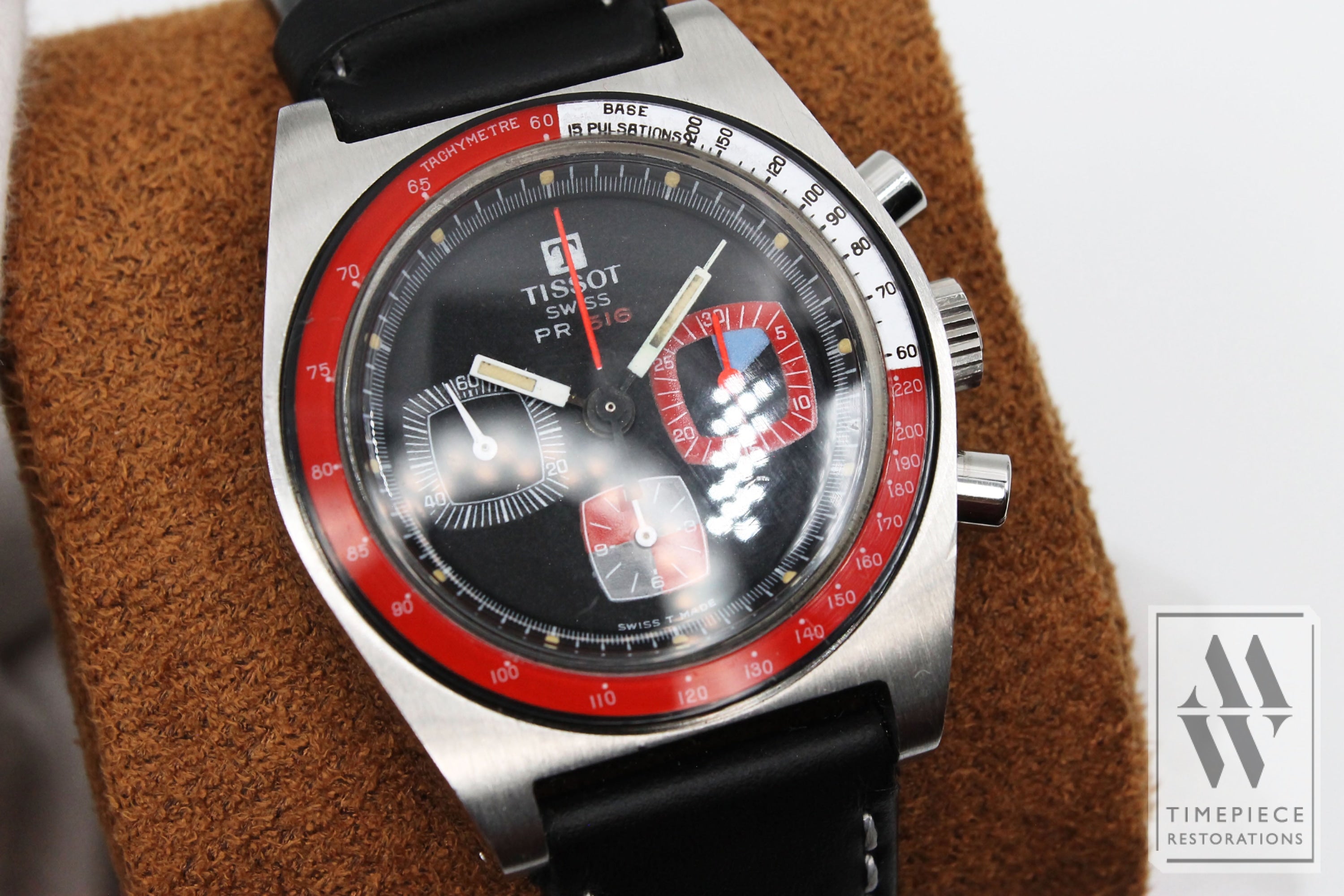 Tissot PR516 Three Register Chronograph Vintage Wristwatch - Cal