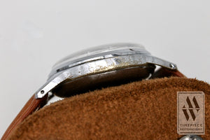 Helbros 1940S-50S Handsome Chronograph Wristwatch - Venus Cal. 170 With Nickel And Steel Case