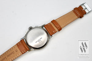 Helbros 1940S-50S Handsome Chronograph Wristwatch - Venus Cal. 170 With Nickel And Steel Case