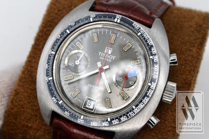 Tissot Seastar 1970s Chronograph Wristwatch with Date Valjoux